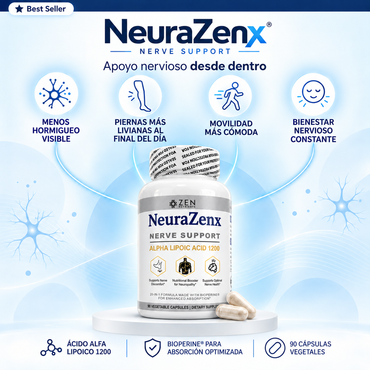 Neurazenx® - Eliminación del hormigueo y recuperación de la movilidad